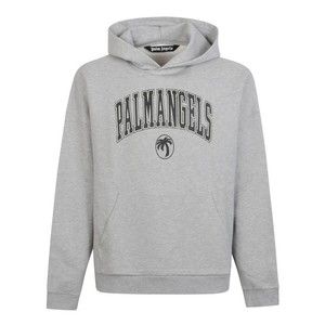 Palm Angels Grey Relaxed-Fit Hoodie - NWT